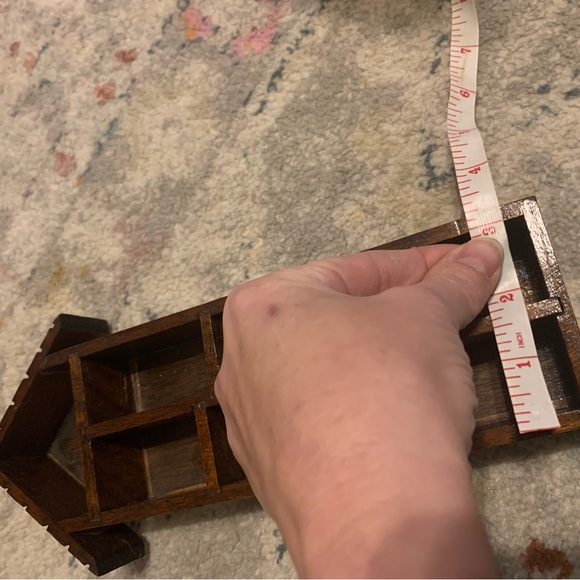 2 Vintage Wood House Shaped Trinket Knick Knack Display Shelf Miniatures - Picture 10 of 10